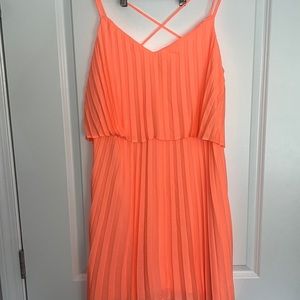 Pleated Midi Dress
